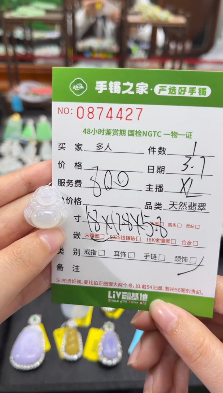 【闪购商品】翡翠颈饰未镶嵌多人