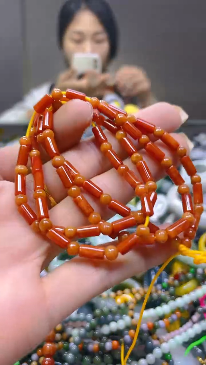 翡翠未镶嵌颈饰4MM/S/翡翠A货一图一物