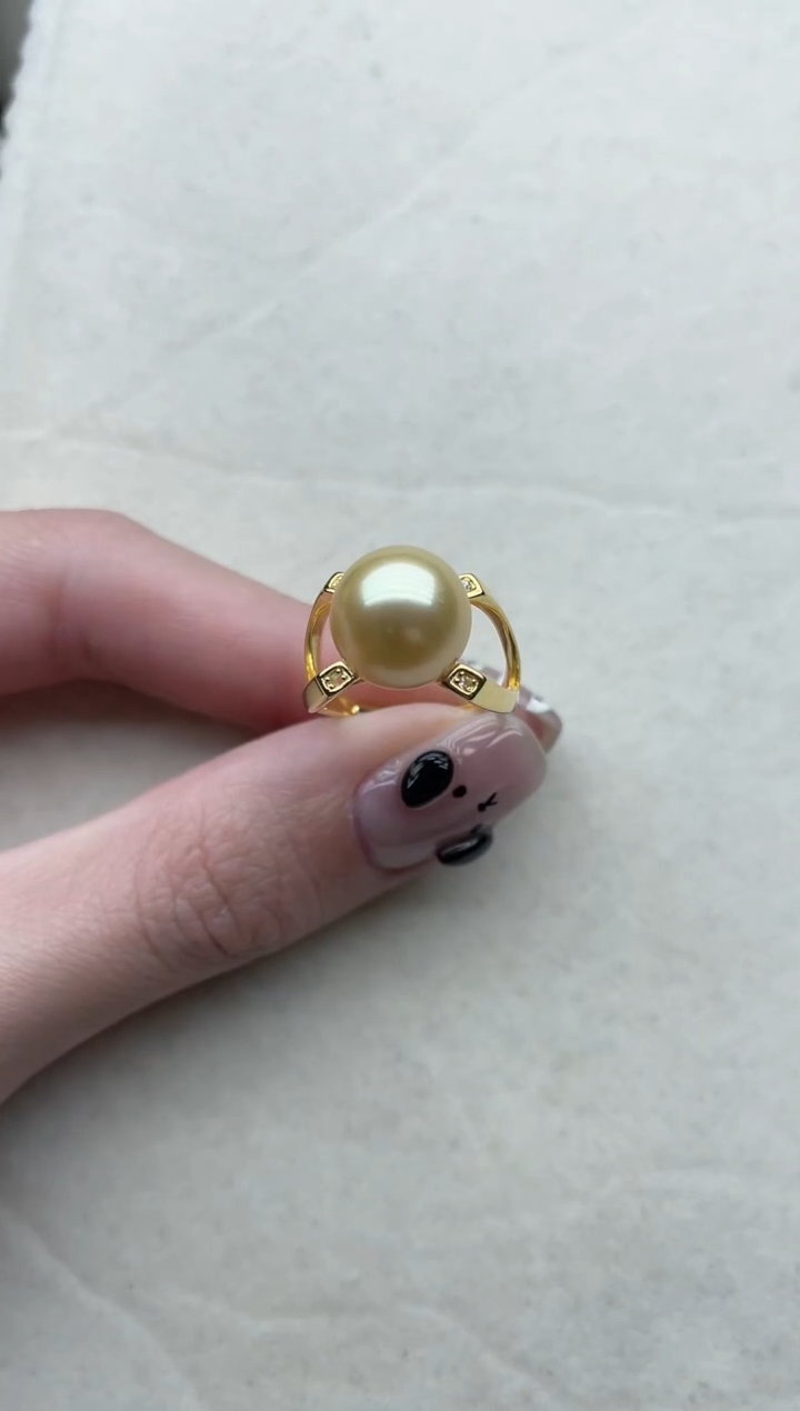 【闪购商品】海水珍珠戒指银S925镶嵌91