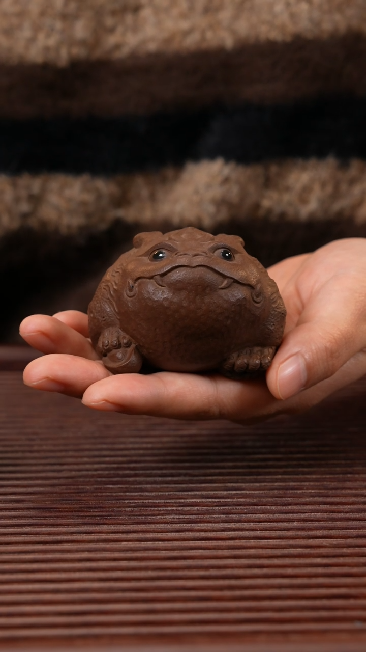 【闪购商品】紫砂茶宠紫泥龙蟾
