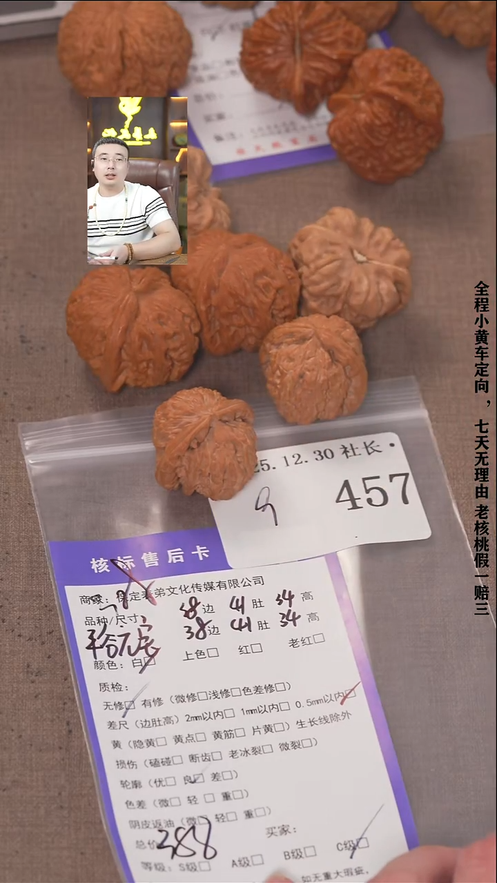 把件文玩核桃-*S諘帝文化457  平谷元宝等3对