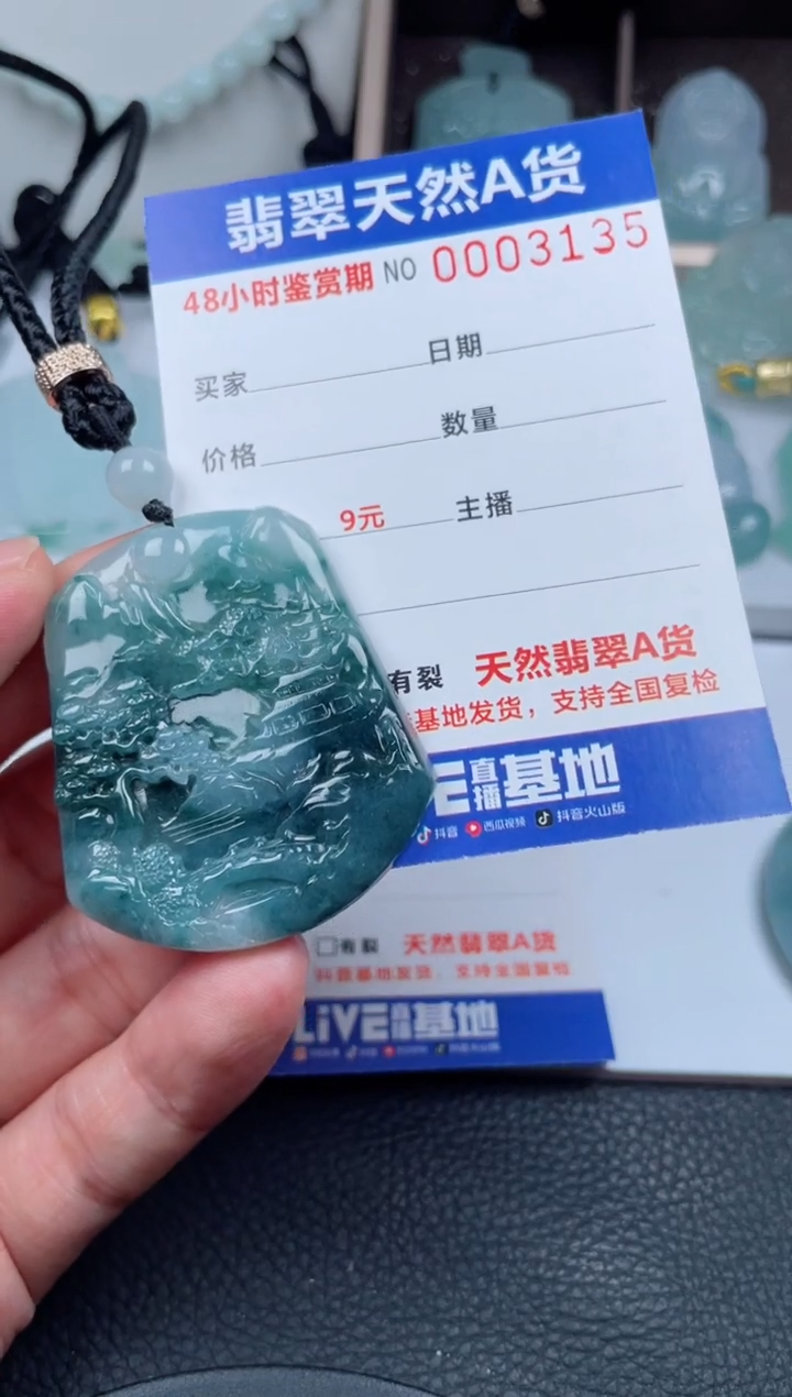 翡翠未镶嵌颈饰         