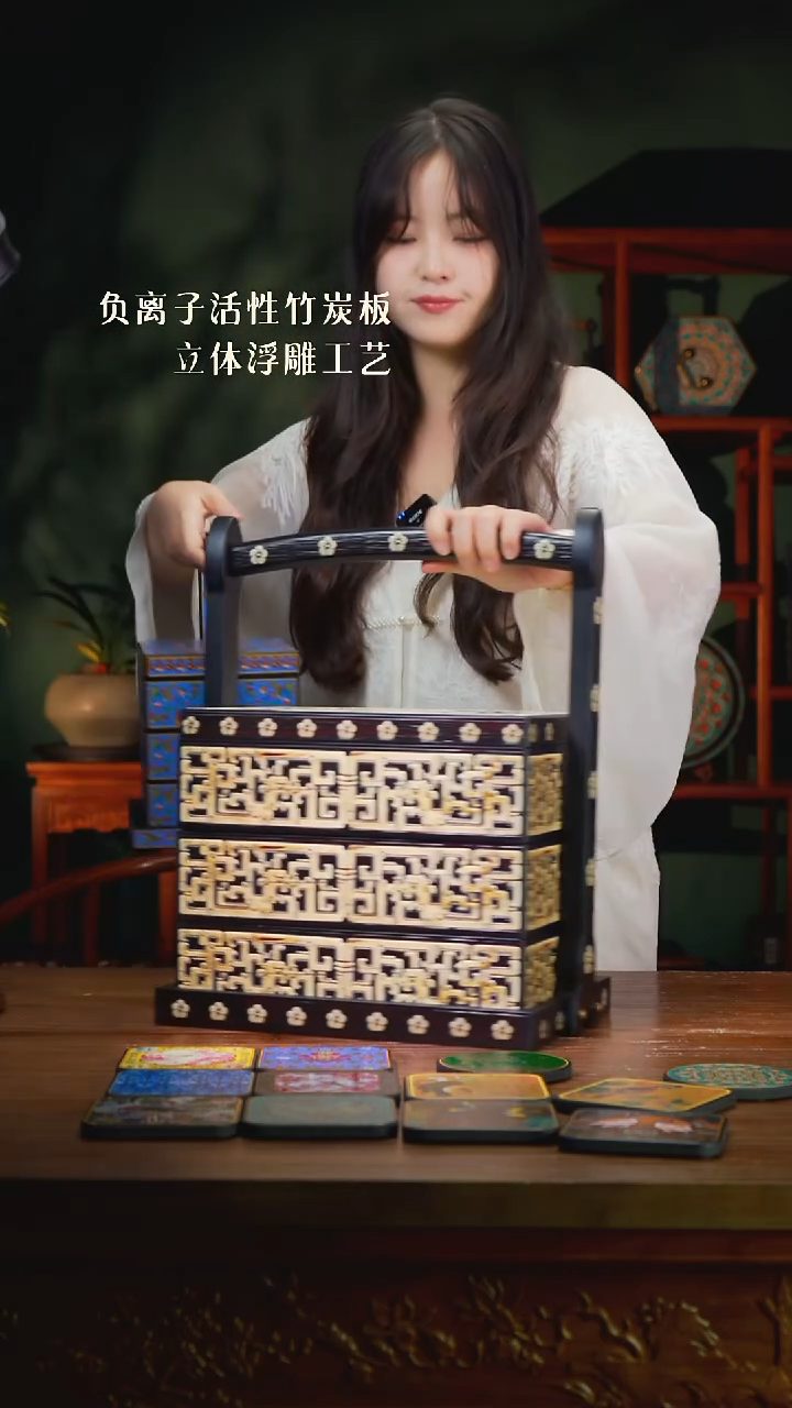 小*壹藏贰宝牙雕纹大提梁