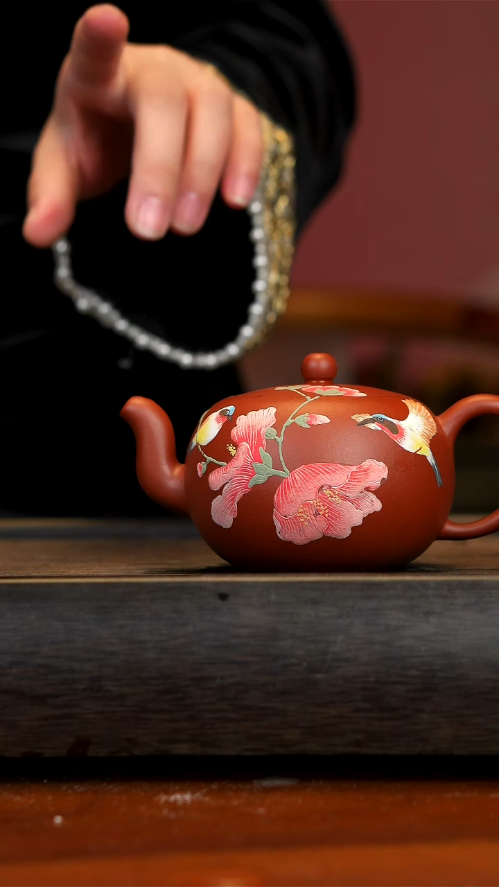 【闪购商品】紫砂茶壶念一紫砂  朱泥一粒珠