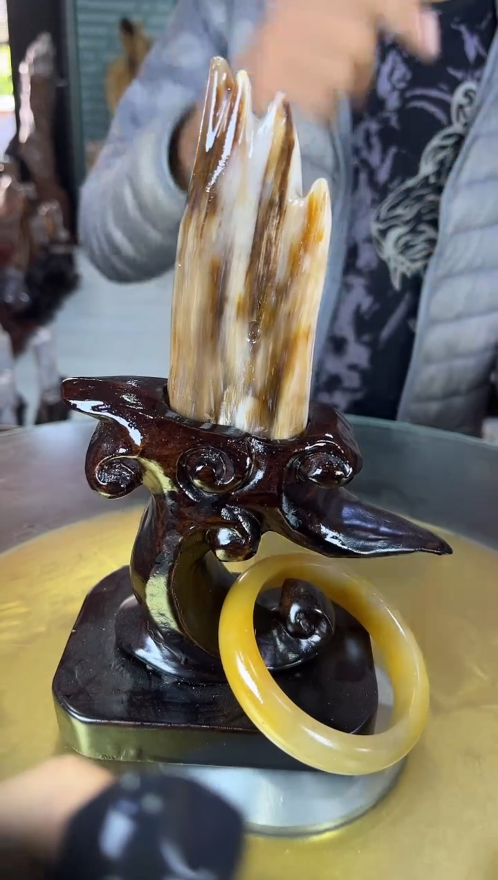 未镶嵌珠宝奇石硅化玉缅甸天然树化玉摆件