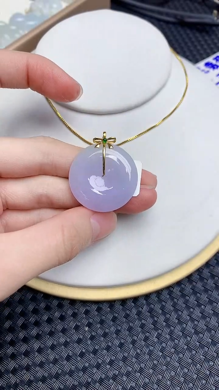 【闪购商品】翡翠颈饰18K金镶嵌755876787