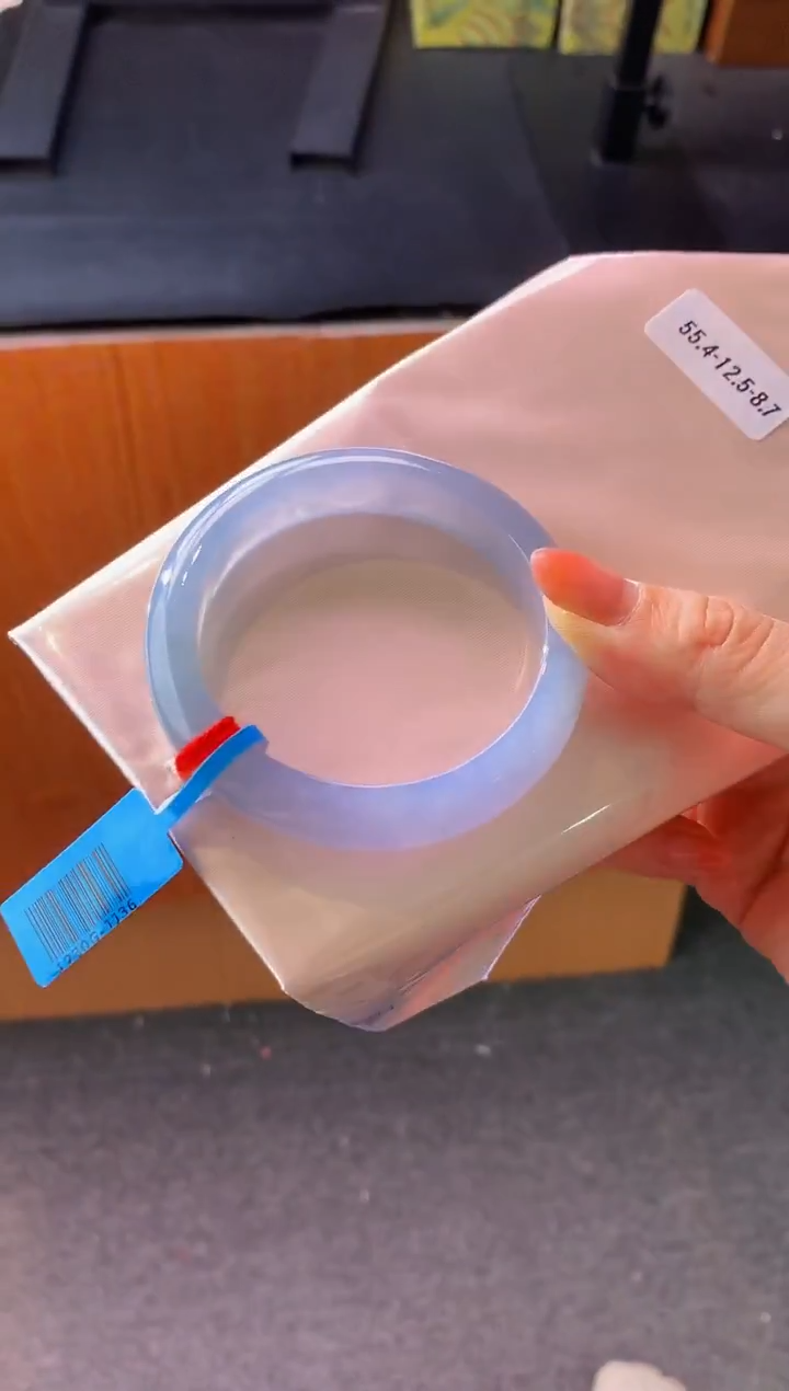 未镶嵌手镯翡翠-Q65 圈口55.4