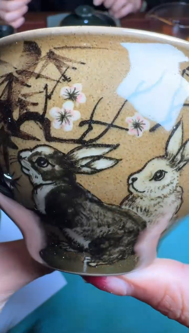 【闪购商品】茶盏李光熙瑞兔迎春盏130