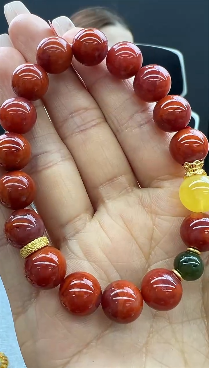 【闪购商品】南红玛瑙手链未镶嵌861秒拍号