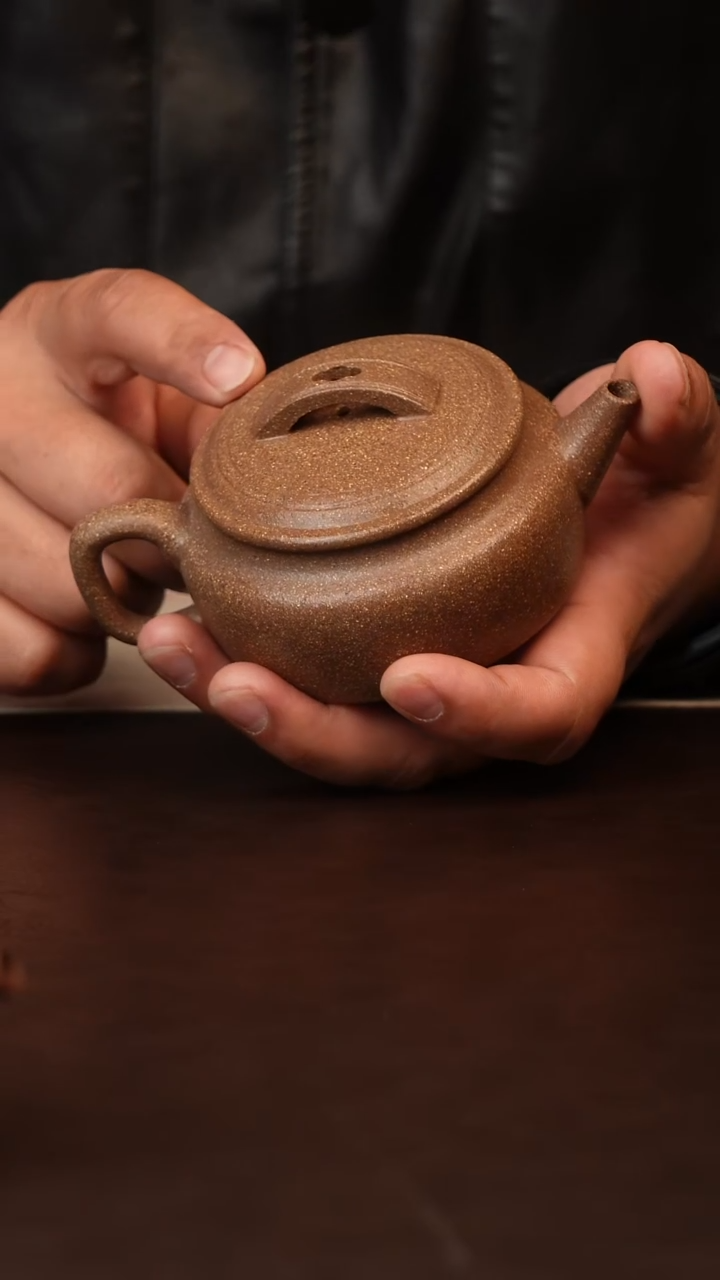 茶壶紫砂原矿紫砂桃花泥汉瓦2