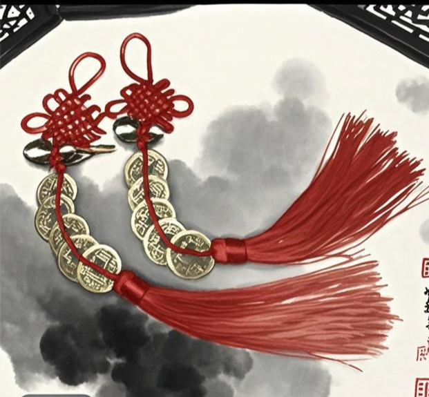 三帝钱挂件，五帝钱挂件钥匙挂五帝钱