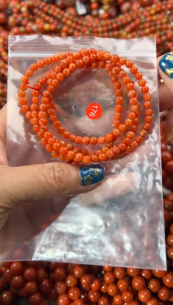 未镶嵌手串南红玛瑙4+