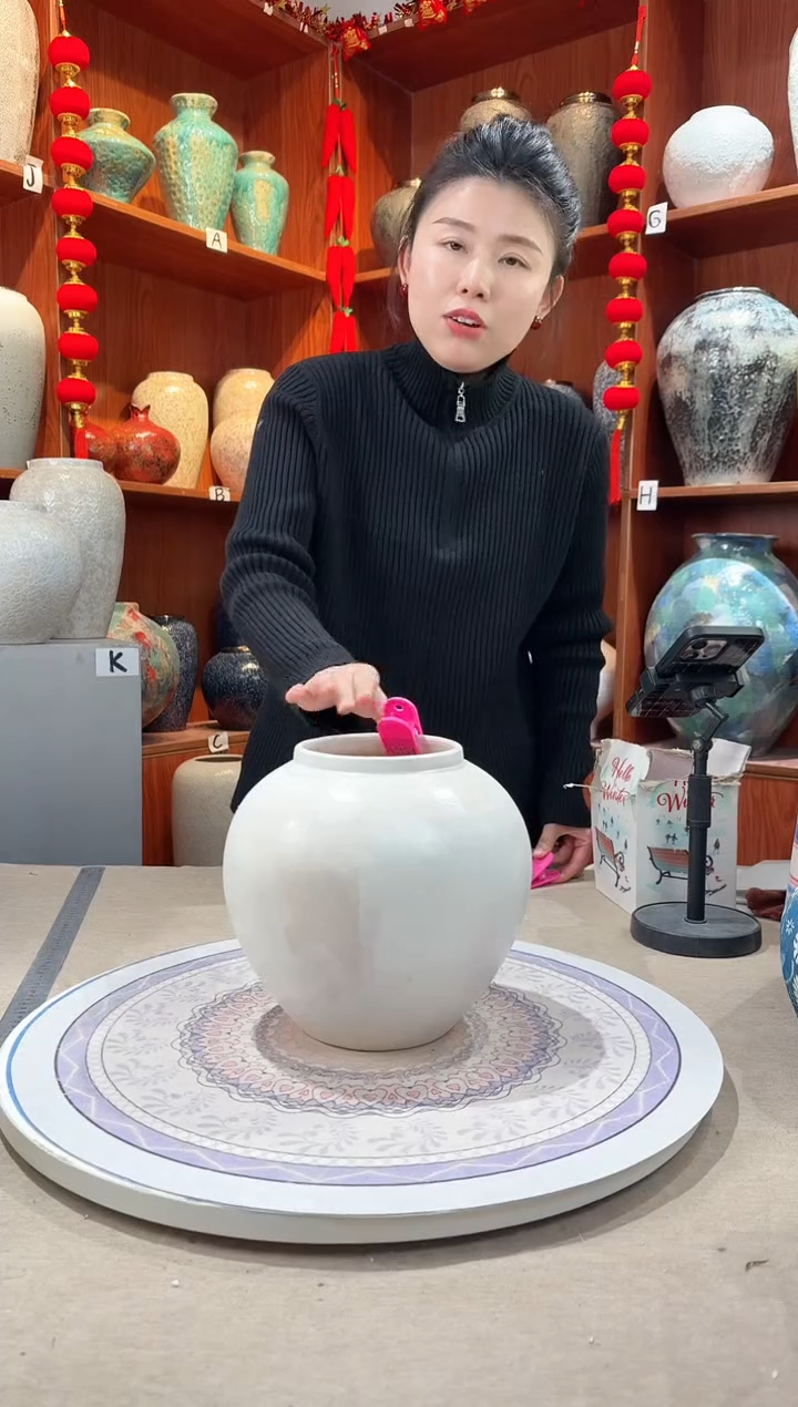 【闪购商品】瓶陶瓷花瓶 无花 微瑕 a354 