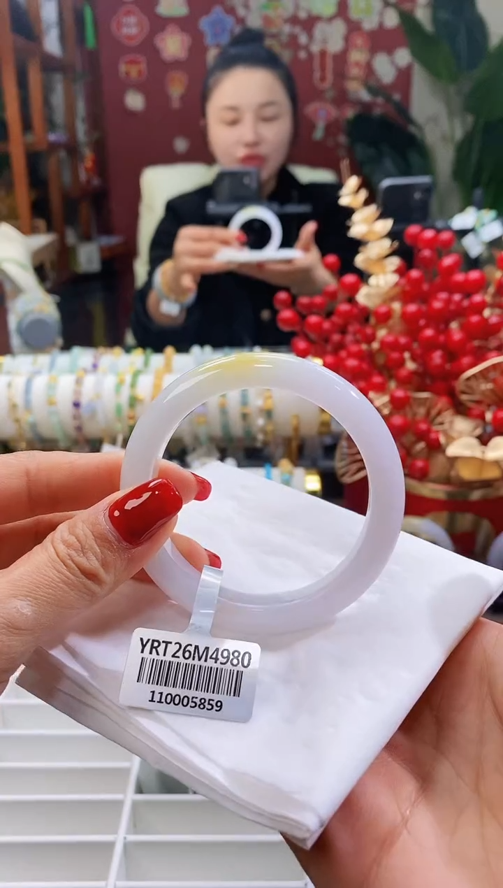 【闪购商品】翡翠手镯未镶嵌159黄翡5354/11.0*8.5