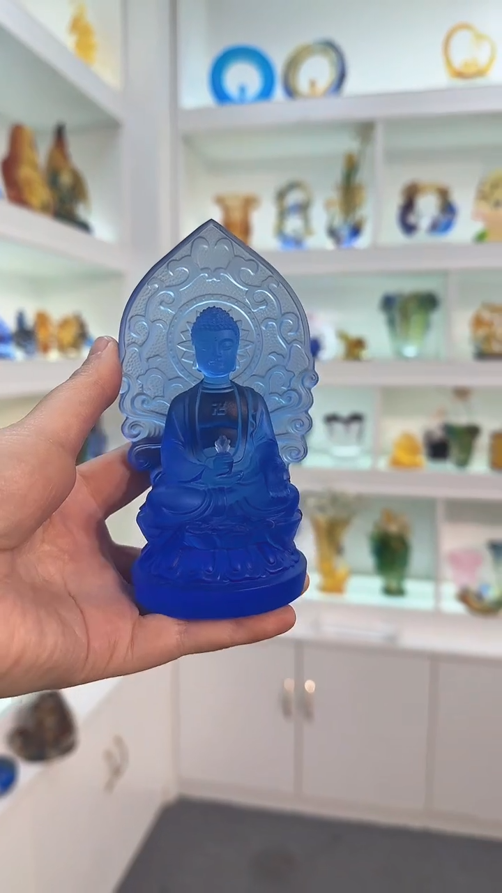 手工艺品琉璃药师佛