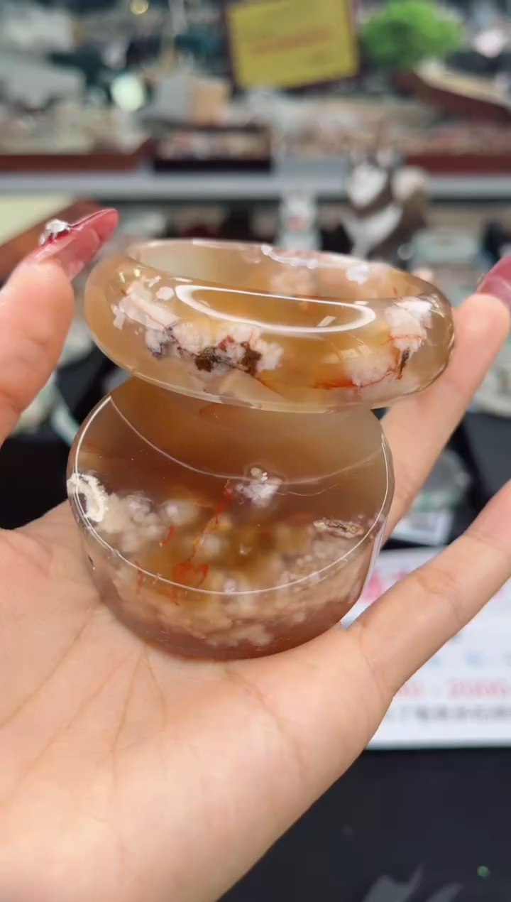 【闪购商品】石英质玉手镯未镶嵌57圈口（赠品镯心）6674988