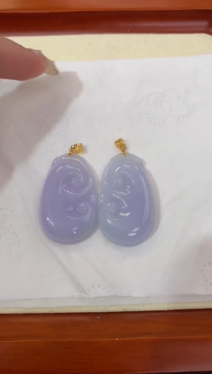 【闪购商品】翡翠颈饰18K金镶嵌天然缅甸a货翡翠(多样性发其一)