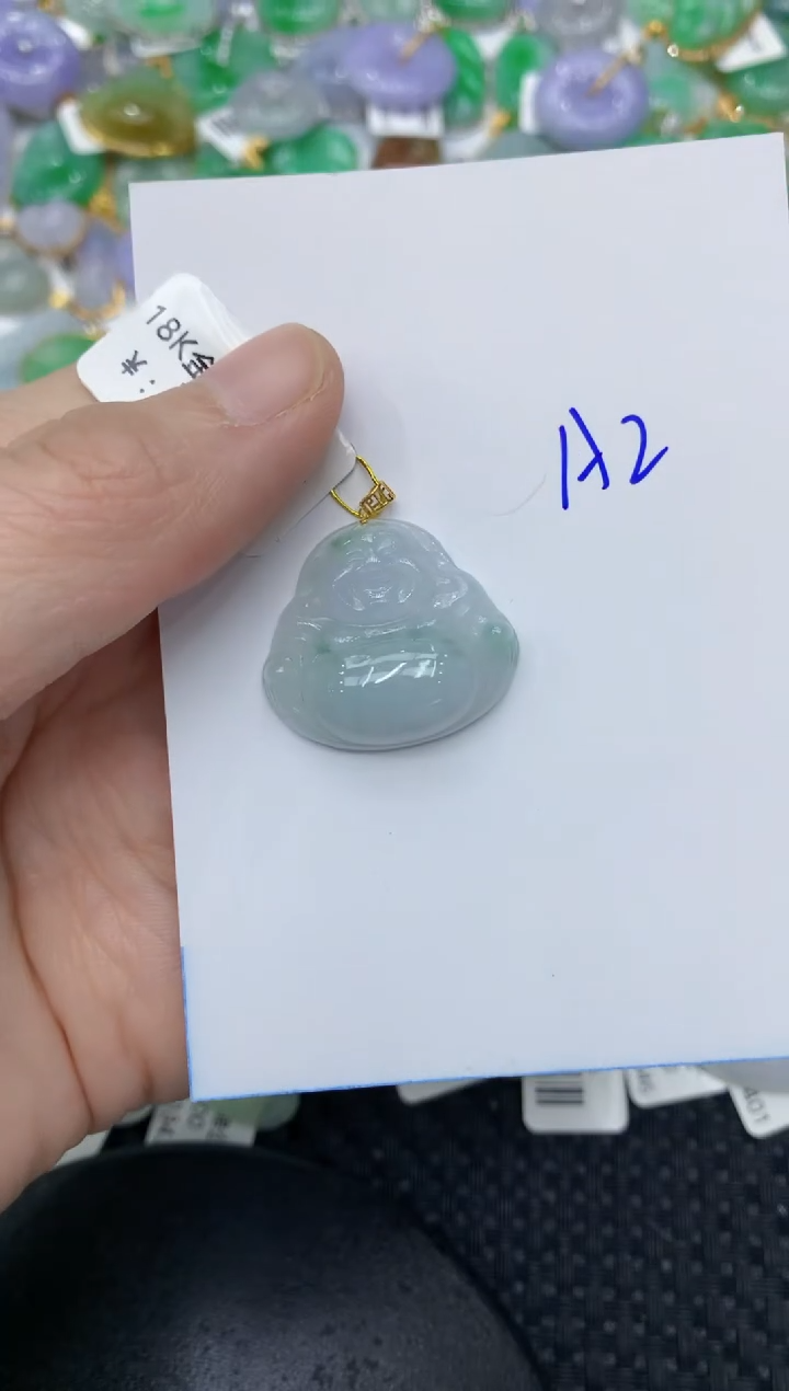 【闪购商品】翡翠颈饰18K金镶嵌11111111111