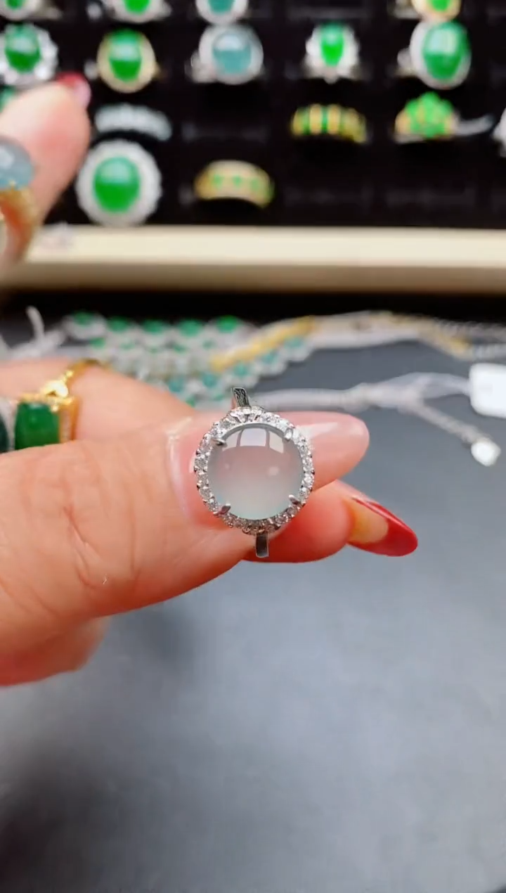 【闪购商品】翡翠戒指银S925镶嵌321321