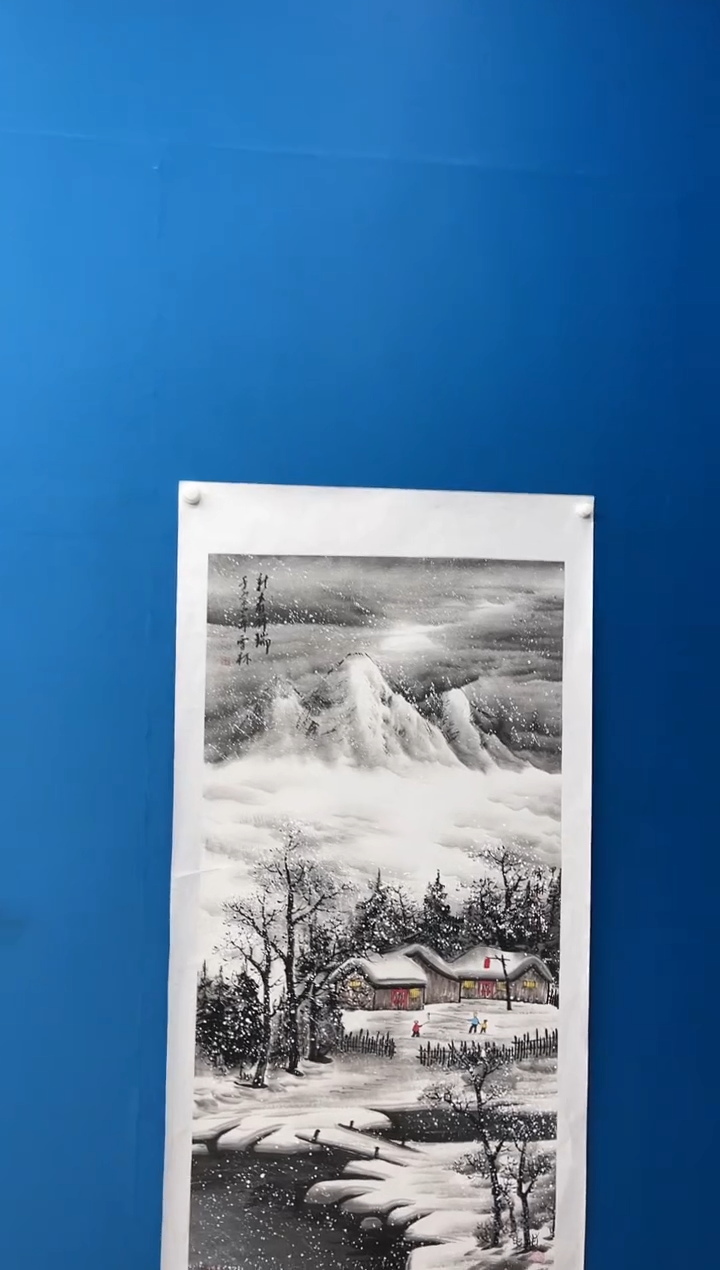 【闪购商品】国画张-四尺雪景/无框/W