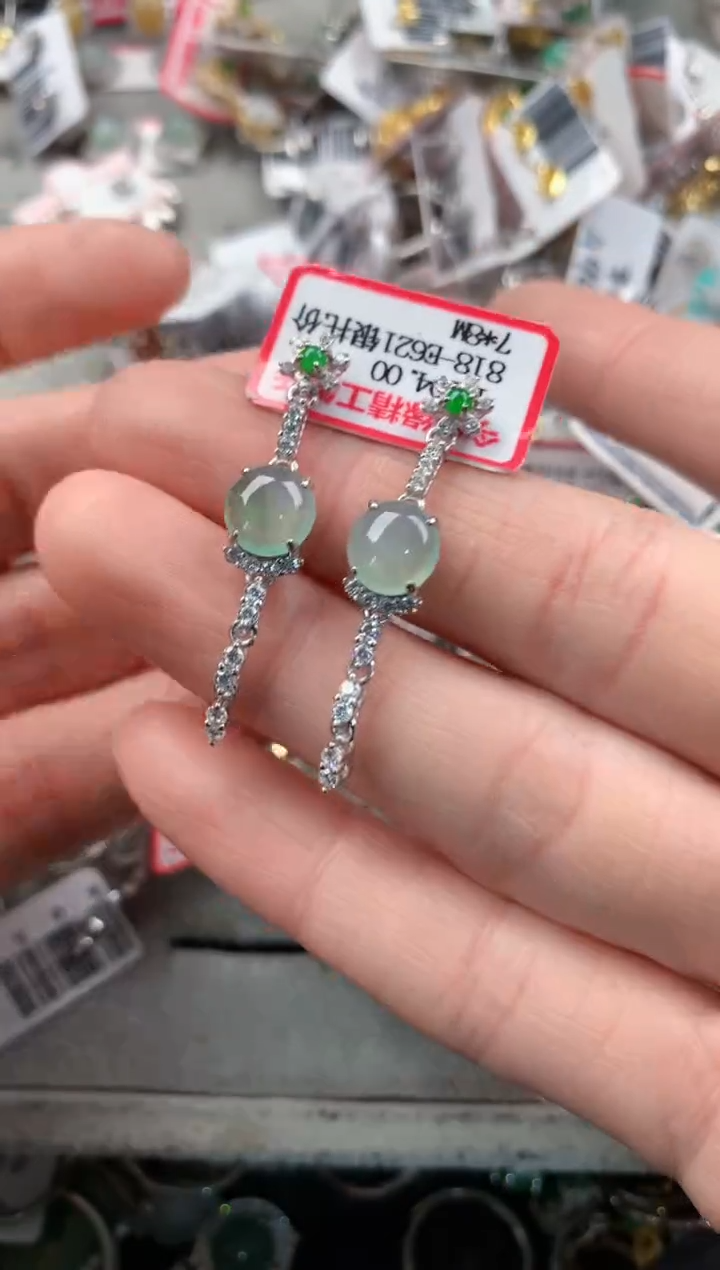 银S925镶嵌戒指翡翠333   2