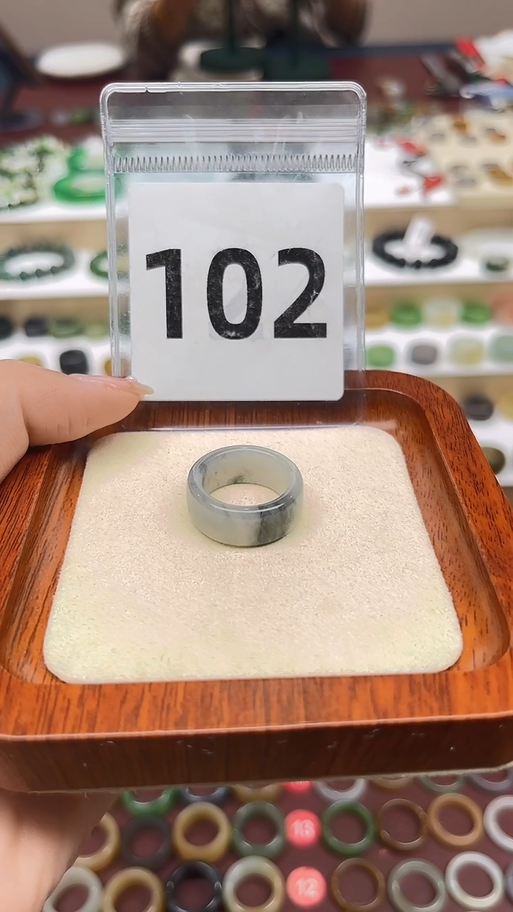 【闪购商品】和田玉戒指未镶嵌港码15号，内径17.3mm