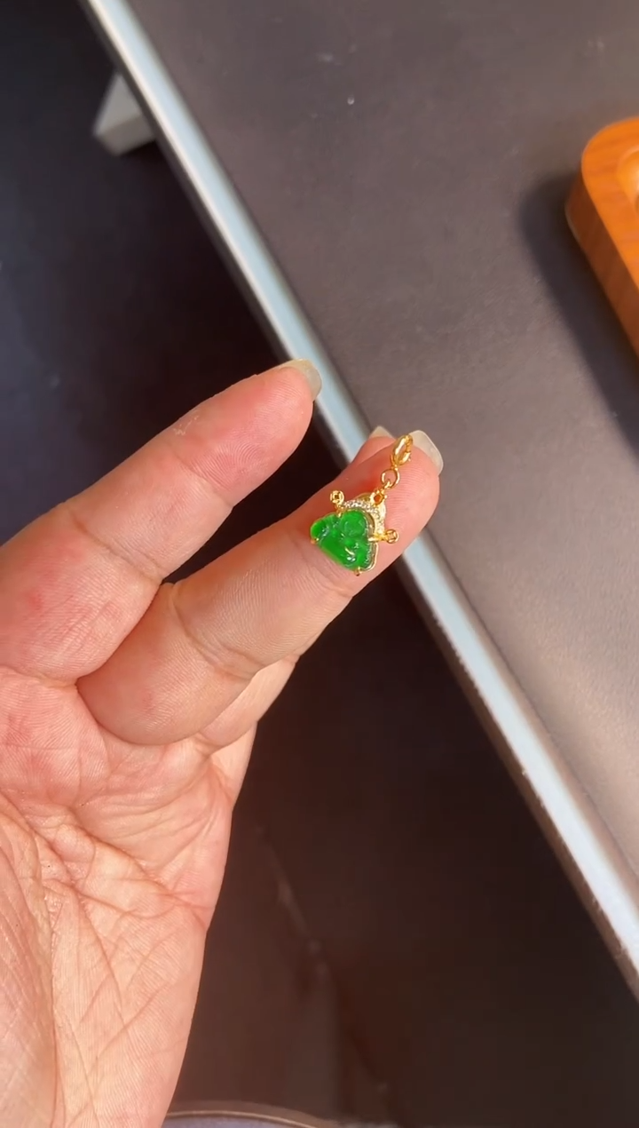 吊坠(不含链)银S925镶嵌翡翠1