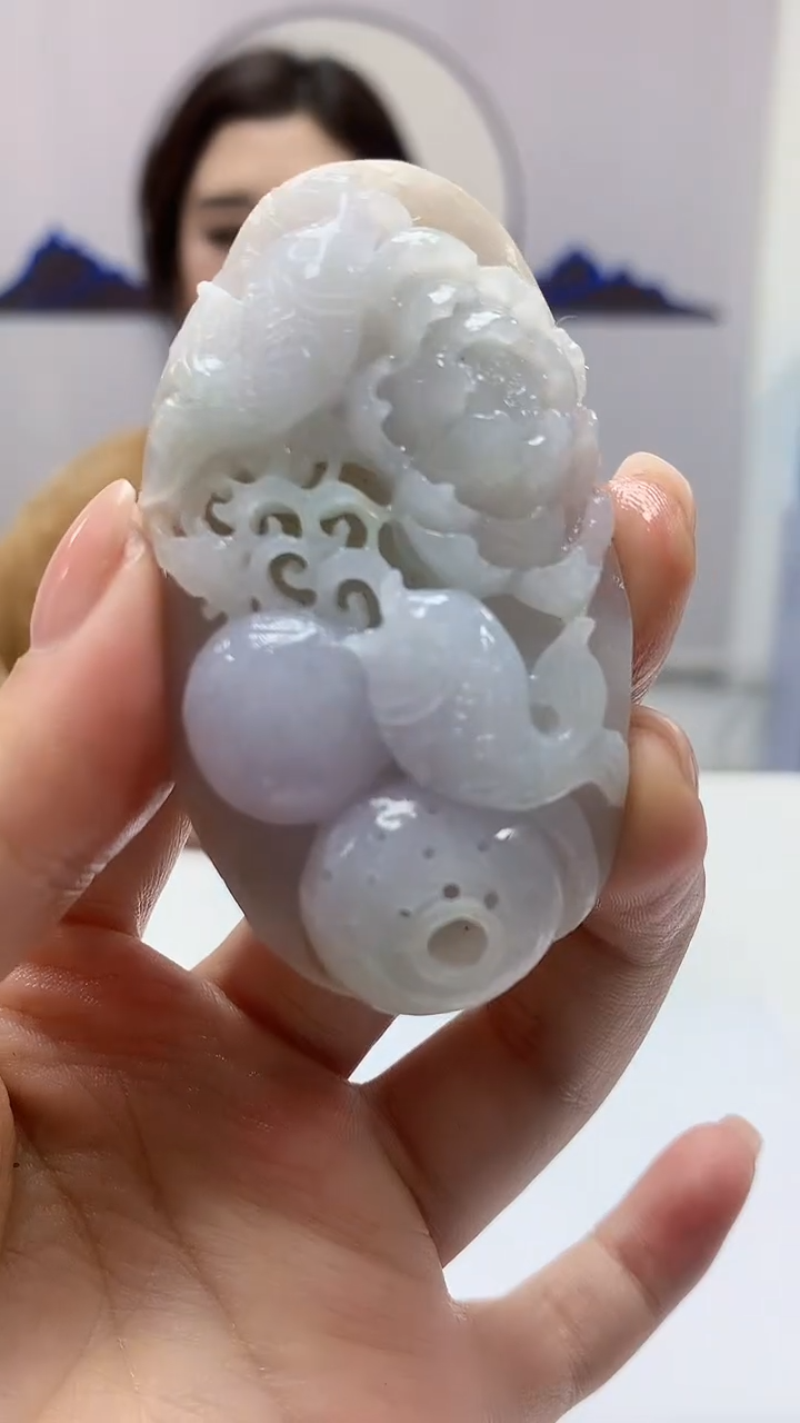 【闪购商品】定制翡翠未镶嵌4829ms-毛货挂件93