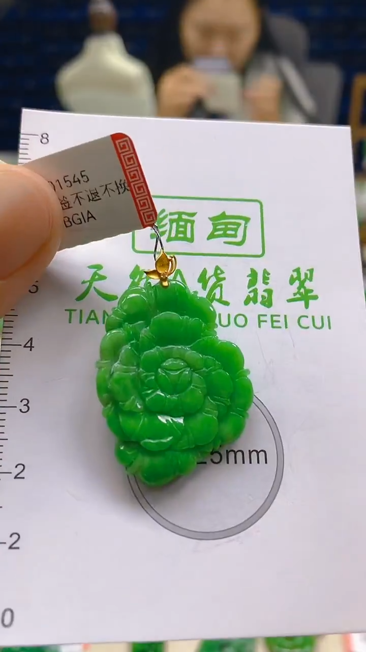 颈饰18K金镶嵌翡翠新号开播 全场乱卖