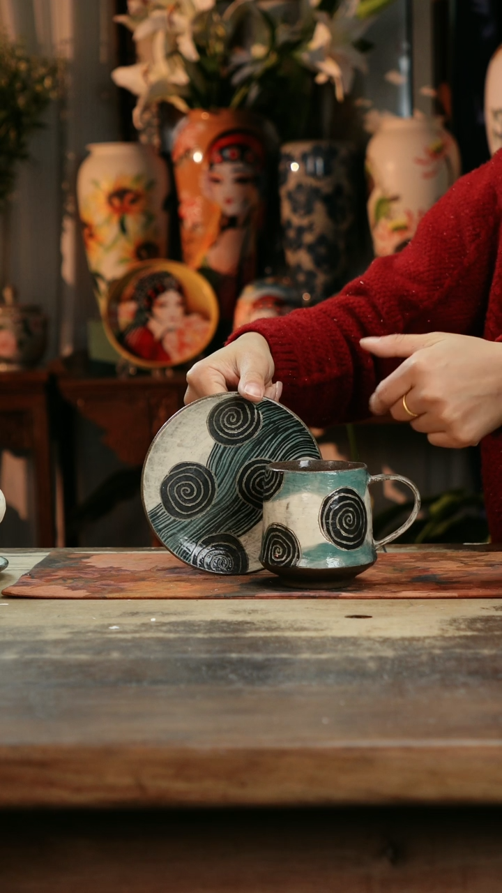 【闪购商品】瓷片景德镇纯手工釉下彩精品餐具