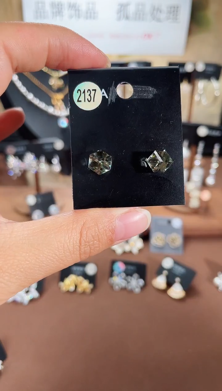 合金925银锆石豆2137