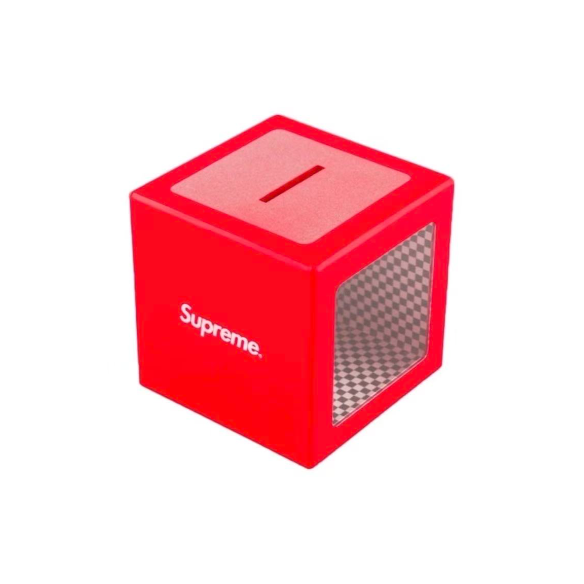 【梅】 Supreme SS18 lilusion Coin Bank Red 魔术盒 储蓄罐 红色