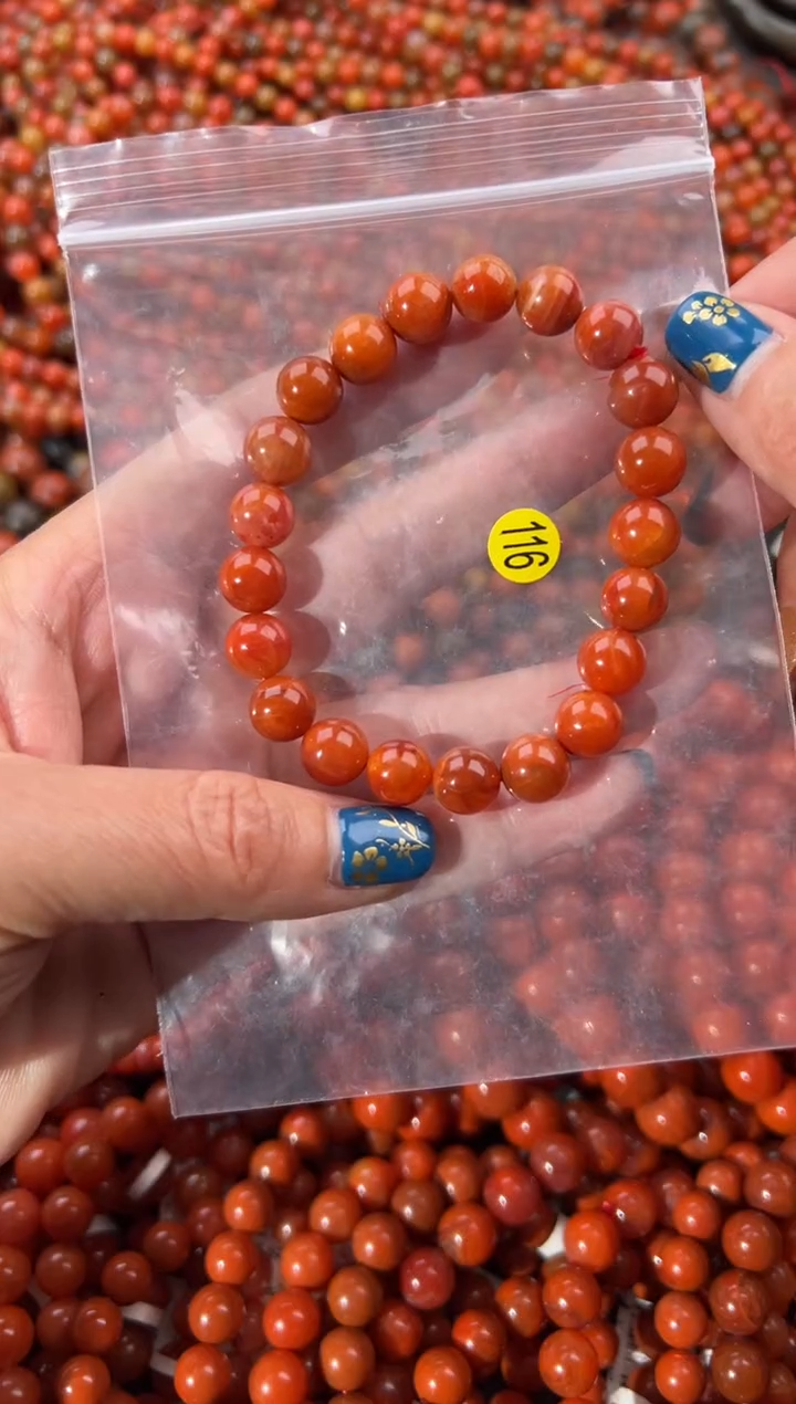 未镶嵌手串南红玛瑙9+
