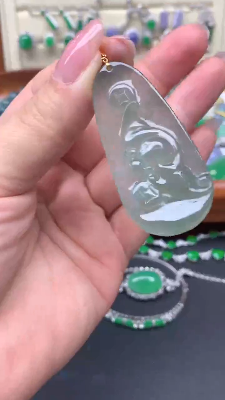 【闪购商品】翡翠颈饰未镶嵌65-天然翡翠