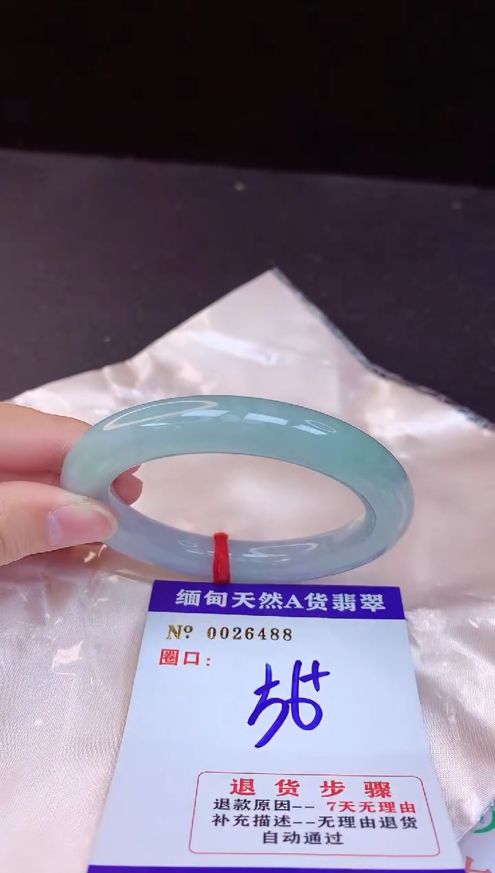【闪购商品】翡翠手镯未镶嵌56+             
