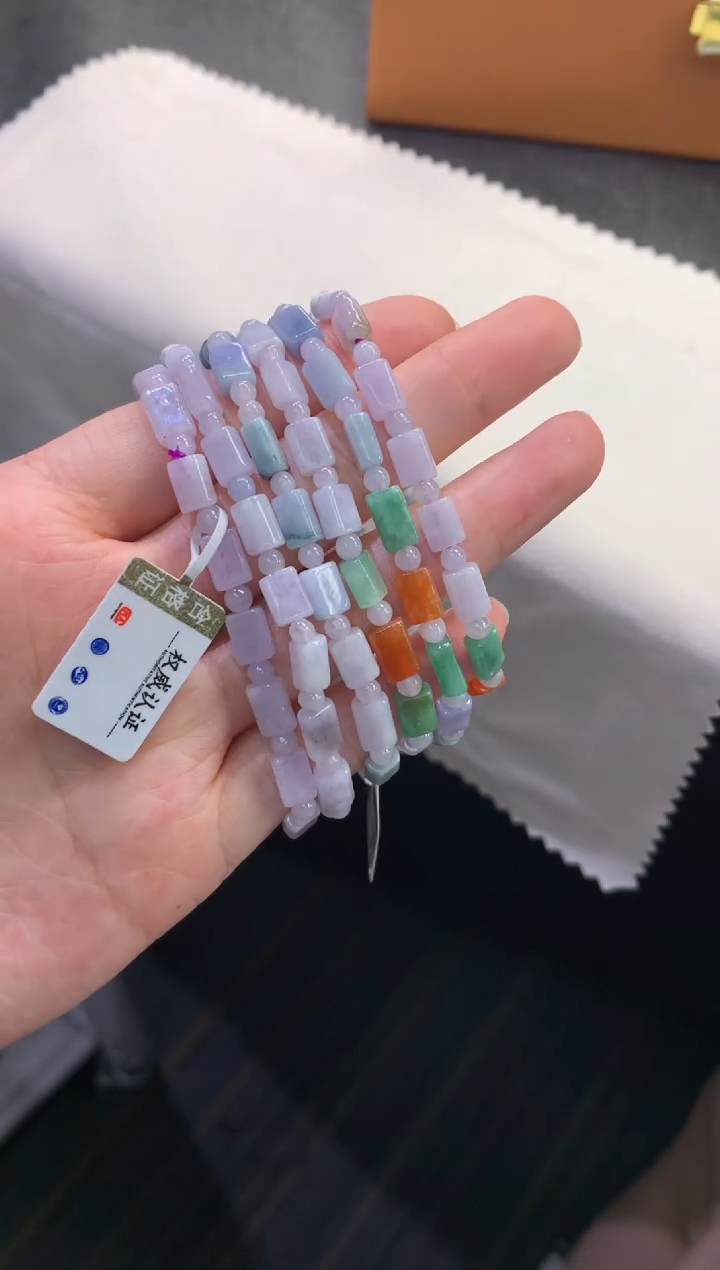 未镶嵌手链翡翠FC233 翡翠DIY手串 多样性发其一