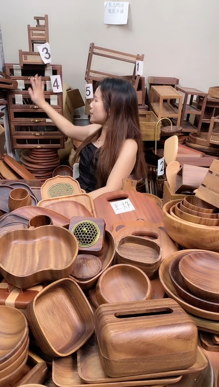  北美黑胡桃木六层牙科柜 