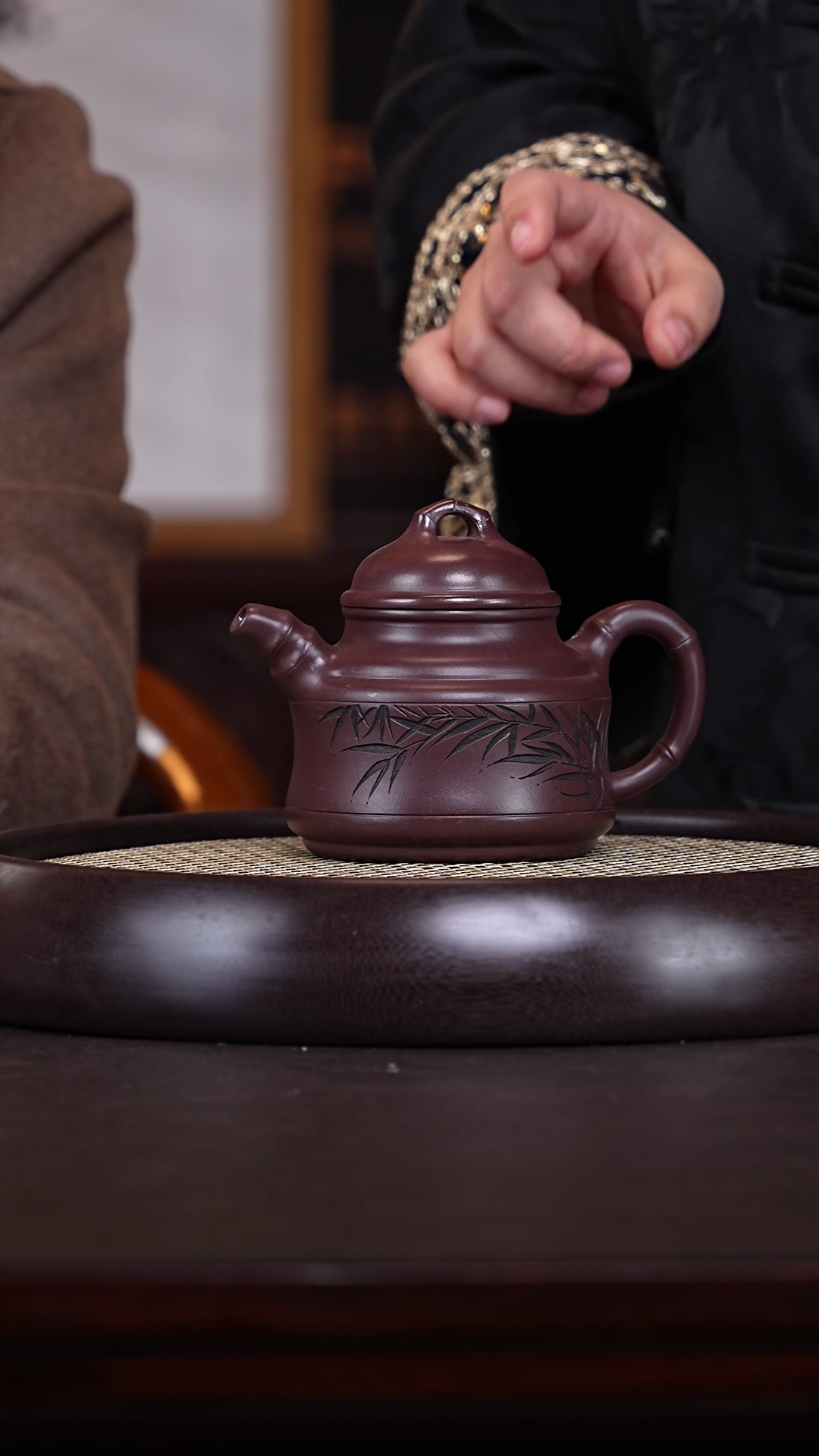 【闪购商品】紫砂茶壶储立强21-13 紫泥竹鼎350c