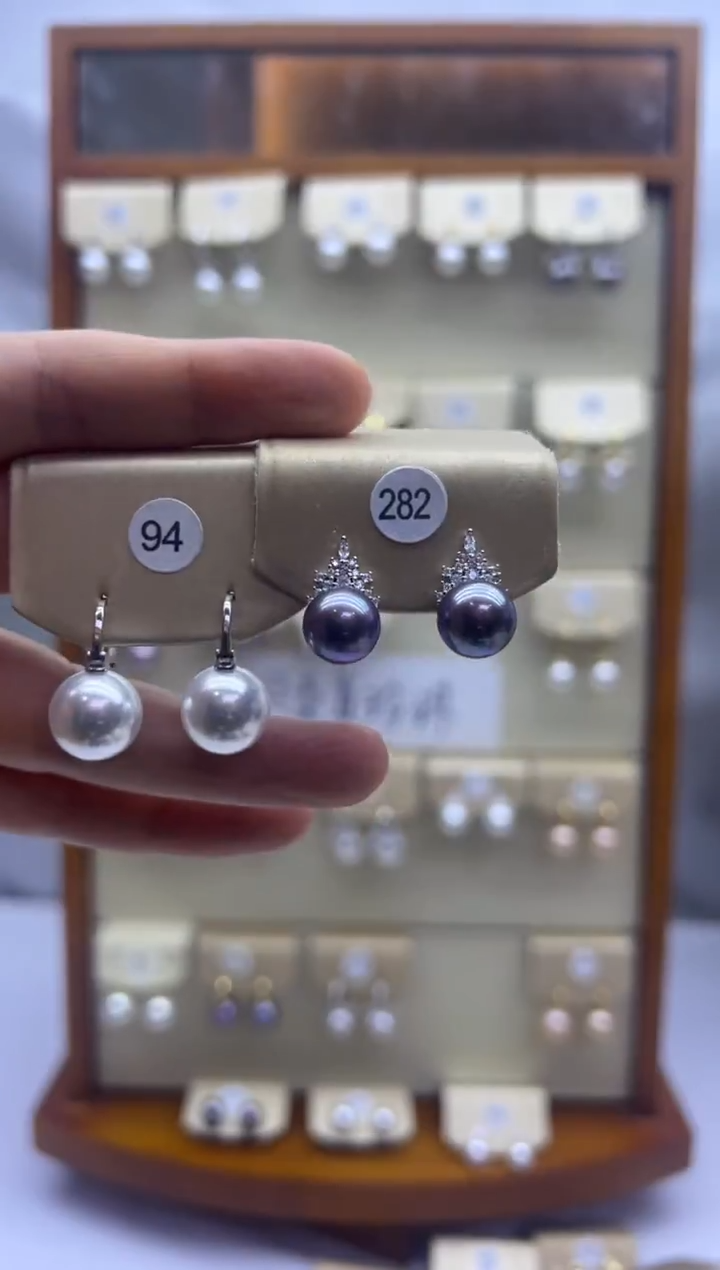 未镶嵌耳饰淡水珍珠282+94