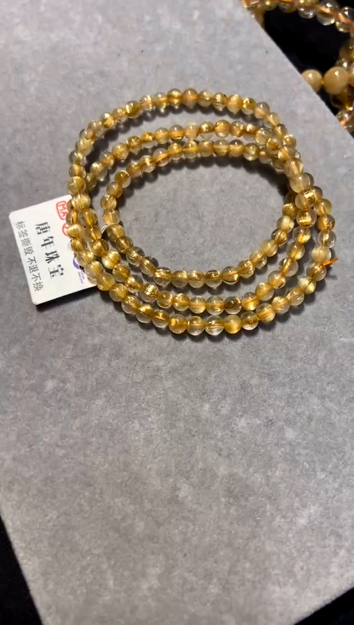 【闪购商品】水晶491-未镶嵌金发三圈