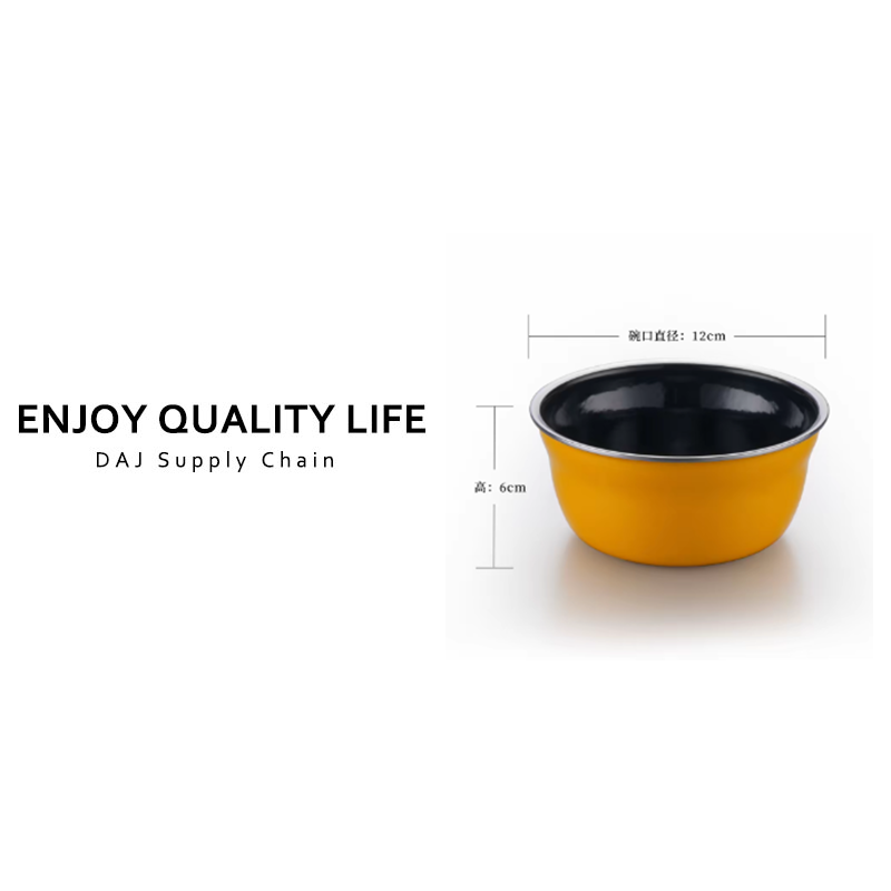 高颜值圆形创意简约定制珐琅碗12cm