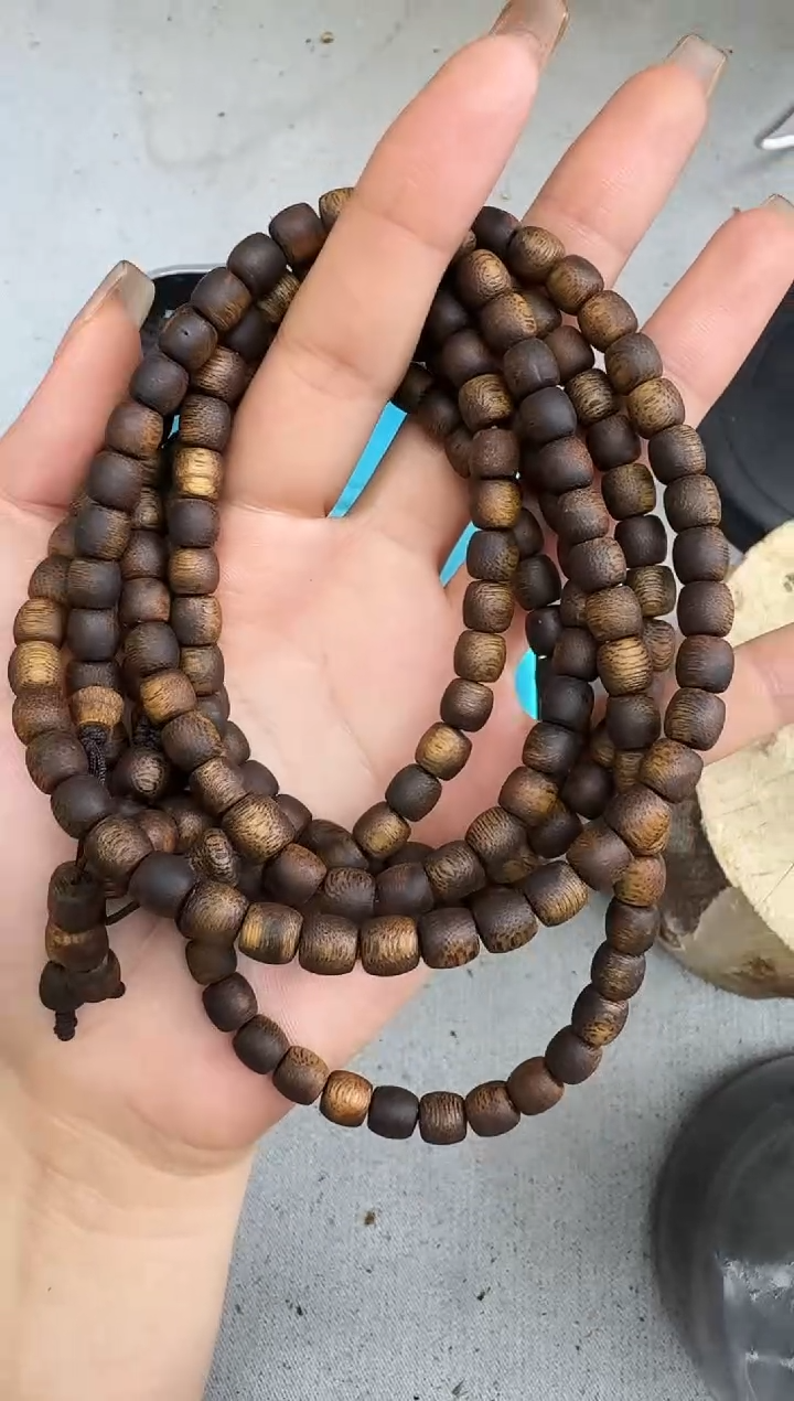 沉香手串0727紫罗兰鼓珠多圈多样性发一