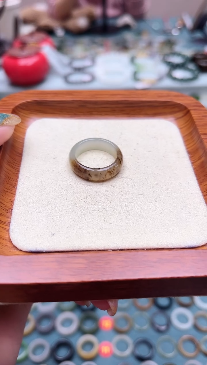 和田玉戒指未镶嵌33---14号