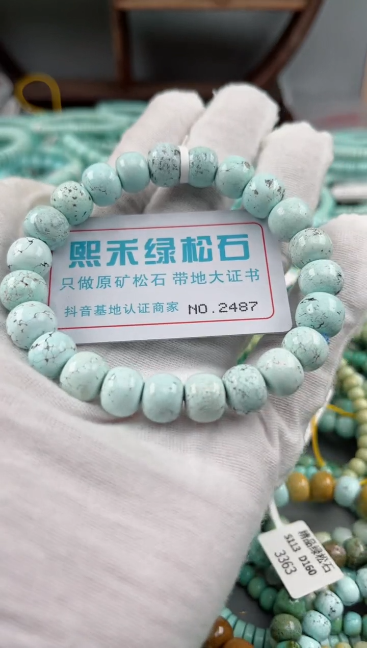 未镶嵌绿松石松石2487