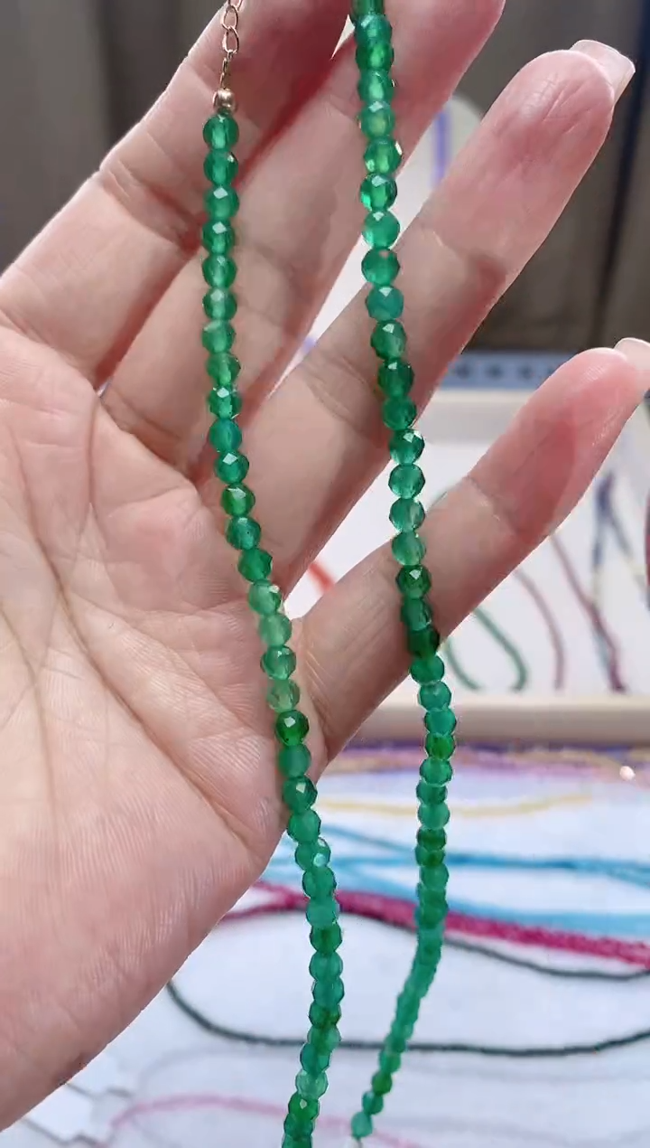 【闪购商品】祖母绿颈饰14K金镶嵌诗颜珠宝甄选SYZB41
