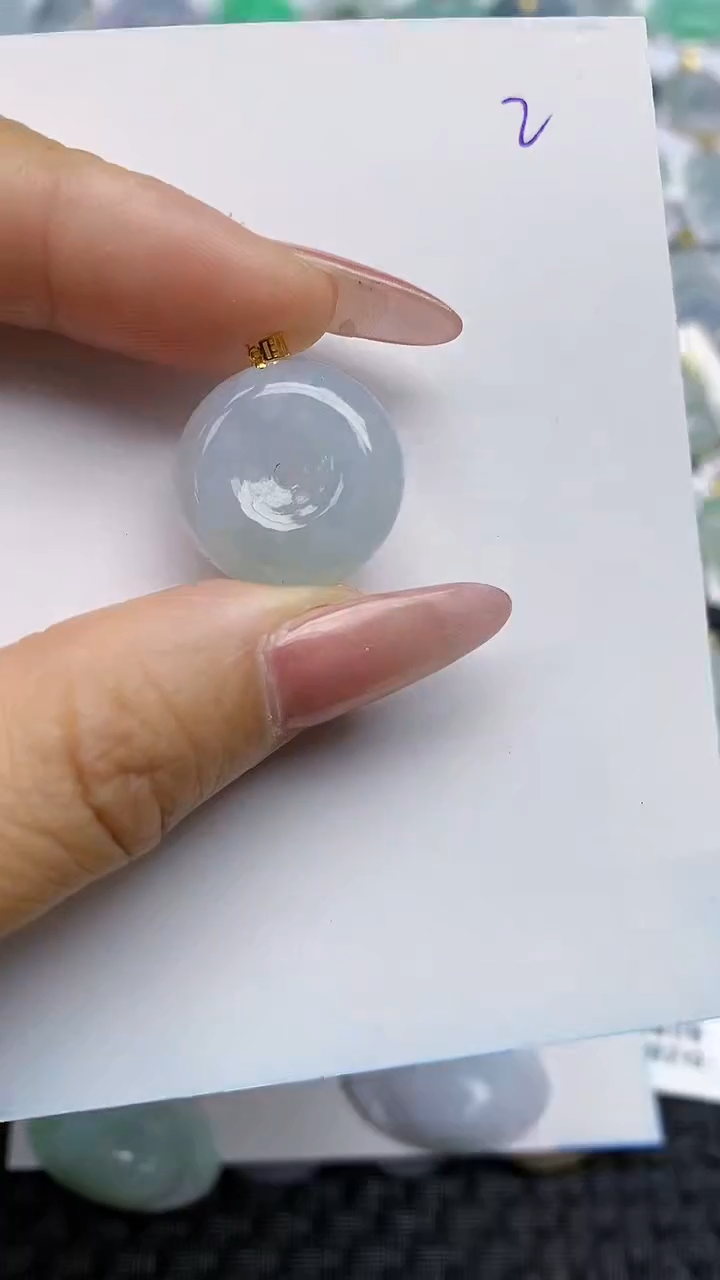 【闪购商品】翡翠颈饰18K金镶嵌天然A货翡翠 2