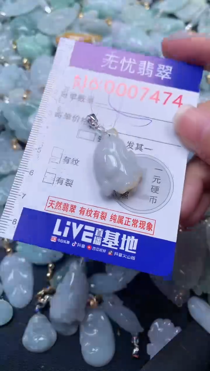 颈饰未镶嵌翡翠7474