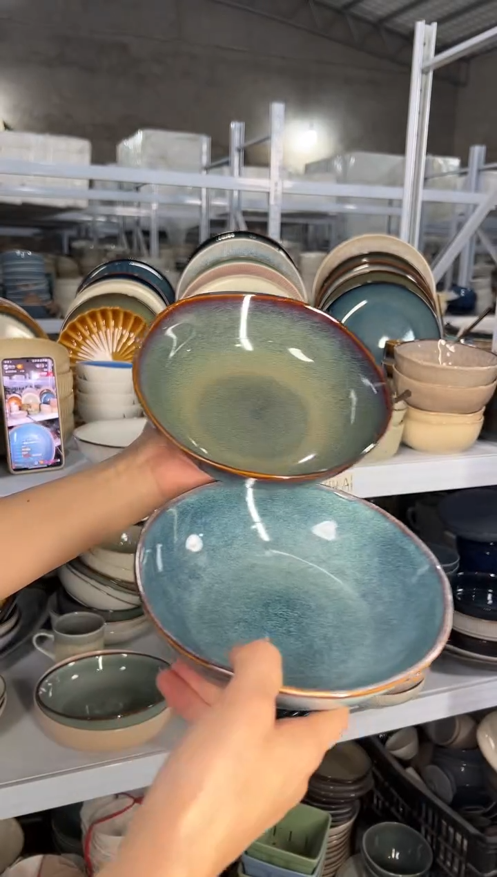 陶瓷外贸尾货瑕疵满20包邮X2菜碗住