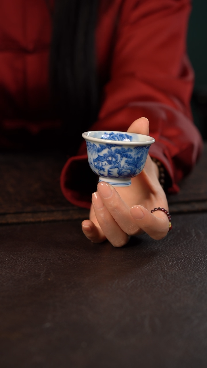 【闪购商品】杯聚澜堂重工山水小压手杯