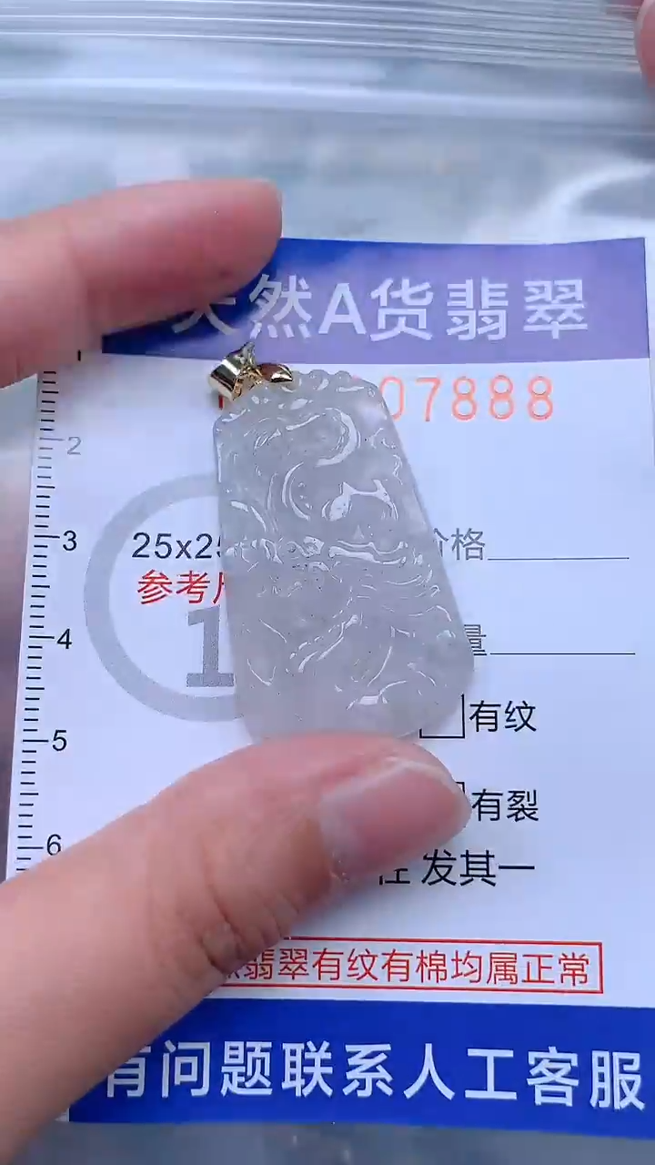 翡翠未镶嵌吊坠(不含链)1